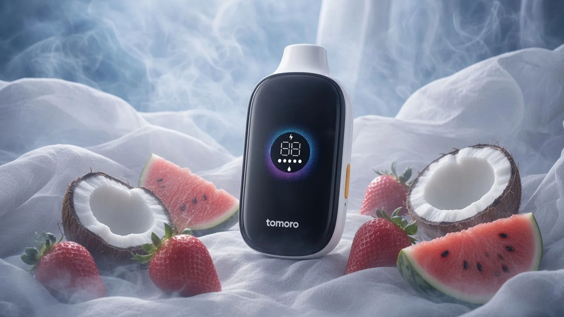 TOMORO MAX 15000 Strawberry Coconut Watermelon lifestyle flavour scene