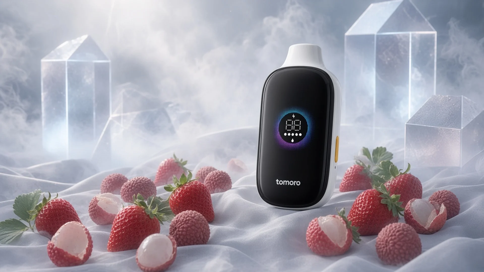 TOMORO MAX 15000 Strawberry Lychee lifestyle flavour scene